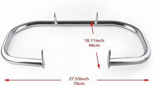 Vista 3 de CNC Guardamotor de Carretera Barra de Choque Protector de Parachoques Compatible con Suzuki 2001-2011 Volusia VL800 & 2005-2011 Boulevard C50 &