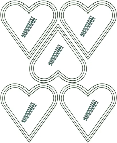 Vista 15 de Paquete de 10 marcos de corona de alambre de 8 pulgadas, forma de corona redonda de metal con diseño de anillo para manualidades, proyectos florales