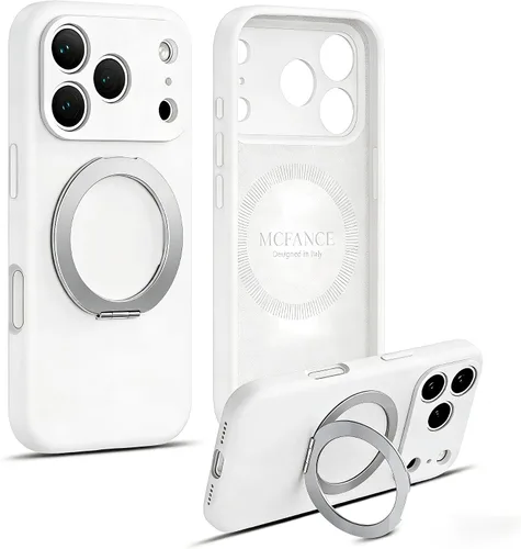 Vista 81 de Funda de silicona con soporte para iPhone 17 Pro [compatible con MagSafe] [Protección completa de la cámara] (6.3 pulgadas 2025), fundas de teléfono
