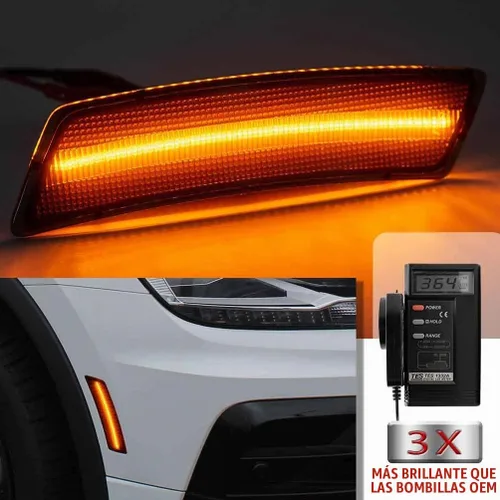 Vista 2 de Luz LED de guardabarros con marcador lateral delantero para VW Volks-wagen Iluminación LED ámbar