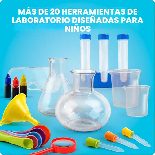 Vista 5 de National Geographic Junior Chemistry Set - Kit completo de laboratorio de aprendizaje temprano con 50 experimentos científicos para niños y más