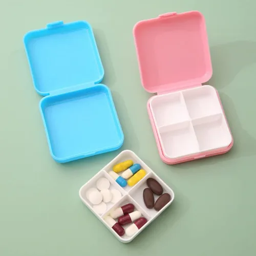 Vista 9 de iplusmile Organizador de pastillas de viaje, 8 unidades, caja organizadora pequeña, contenedor de viaje, portátil, diario, mini estuche
