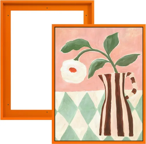 Vista 36 de FOLKOR Floating Frame for 8x10 Inch Canvas Painting with 0.6-0.8" Deep, 2 Pack Canvas Floater Frame Living Room Decor, Wall Art frame for Prints Oil
