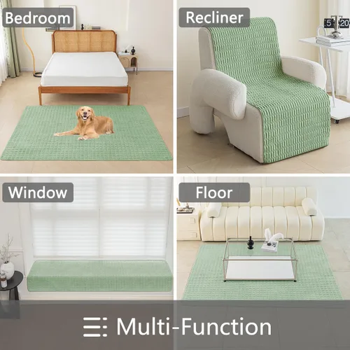 Vista 33 de Muamar Funda para Cama de Perro Protector de Sofá, Fundas de Sofá Antideslizantes Impermeables para Sala de Estar Fundas de Sofá, Tapete de Sofá