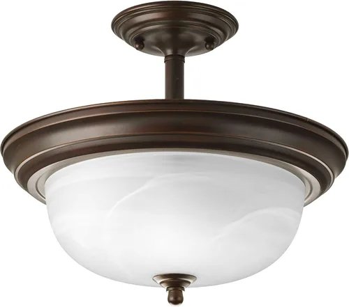 Vista 10 de Progress Lighting 2-Light Ceiling Light, Flush Mount Ceiling Light Fixture for Interior Kitchen Lights, Hallway, Bedroom, Living Room, 13-1/4