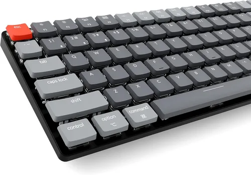 Vista 9 de Keychron K3 - Teclado mecánico inalámbrico con cable ultra delgado del 75 compacto 84 teclas Bluetooth RGB LED retroiluminado para Mac Windows