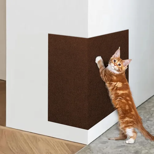Vista 19 de ENONCI Protector de esquina de pared de sofá de 23.6 x 15.8 pulgadas para gatos de interior, protector de muebles antiarañazos contra arañazos