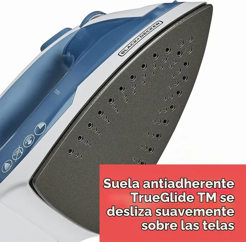 Vista 4 de BLACK+DECKER Plancha Compacta Easy Steam para Ropa, Apagado Automático, Placa Antiadherente, Ligera, 1200 Vatios (Paquete de 4)
