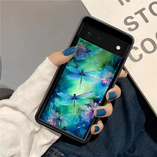 Vista 116 de Compatible con Google Pixel 4A 5G Mobile Case Creative Acrylic Panel trasero Silicona Protección Grip especialmente diseñado para Google Pixel 4A 5G