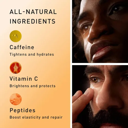 Vista 3 de Hawthorne Crema de ojos iluminadora para hombres para ojeras. Tratamiento debajo de los ojos para hombres. Reduce la hinchazón, las bolsas de ojos