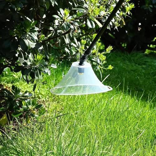 Vista 3 de Protector de deriva con boquilla pulverizadora plana, evita la deriva de gotas finas, para uso con rociador de mochila