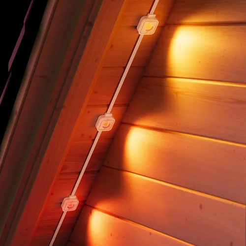 Vista 6 de Luces de cornisa inteligentes Cync para exteriores con efectos dinámicos de 100 pies