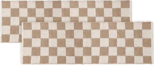 Vista 26 de RedEarth · Alfombra rectangular - 2'x3' de yute natural trenzada con respaldo antideslizante - Alfombra boho tejida a mano para dormitorio, cocina