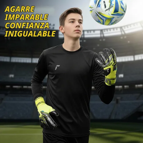 Vista 2 de Reusch Attrakt Infinity Finger Support Guantes de portero de fútbol junior Guantes de portero juvenil, Grip Infinity látex