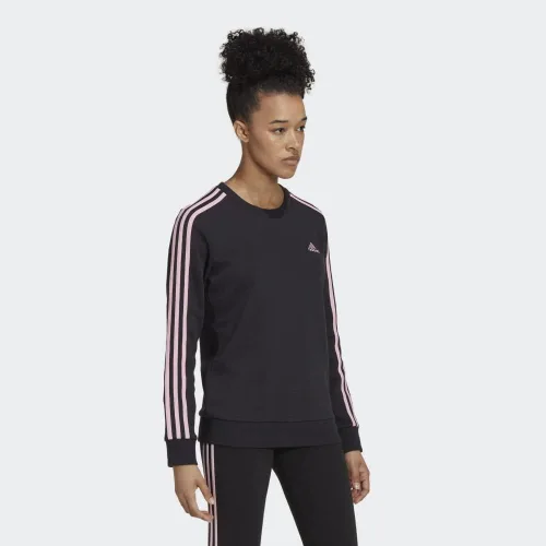 Vista 47 de adidas Sudadera Essentials de forro polar con 3 rayas para mujer