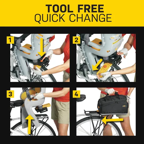 Vista 6 de Topeak BabySeat II with MTX Rack for Disc Brake Bikes (29" Wheel Compatible)