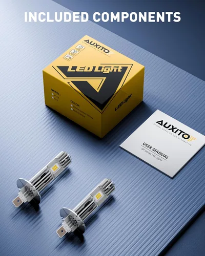 Vista 7 de AUXITO Bombillas LED H1, 80000LM súper brillantes, tamaño verdadero 1:1