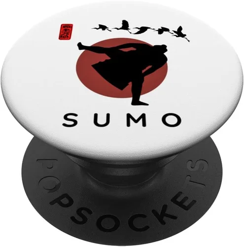 Vista 6 de Sumo - Fuente de caligrafía para principiantes, diseño clásico de sumo PopSockets MagSafe PopGrip para iPhone
