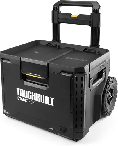 Vista 15 de ToughBuilt StackTech Caja de Herramientas Compacta Organizador con Cerradura con Bandeja Extraíble