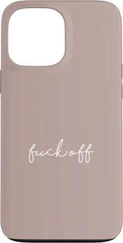 Vista 24 de Funda para iPhone 16 Pink Taupe Fuck Off Divertida manuscrita a mano con refranes sarcásticos groseros