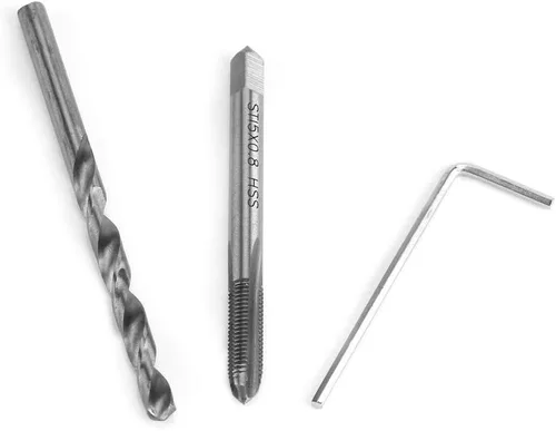 Vista 3 de XT AUTO 30 piezas de acero inoxidable M5 x 0.031 in Kit de inserción de reparación de roscas compatible con herramientas de mano para reparación
