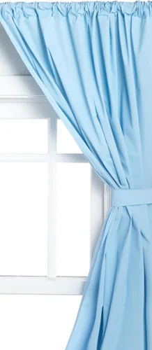 Vista 5 de Carnation Home Fashions - Cortina de tela para ventana de baño 45x36 pulgadas