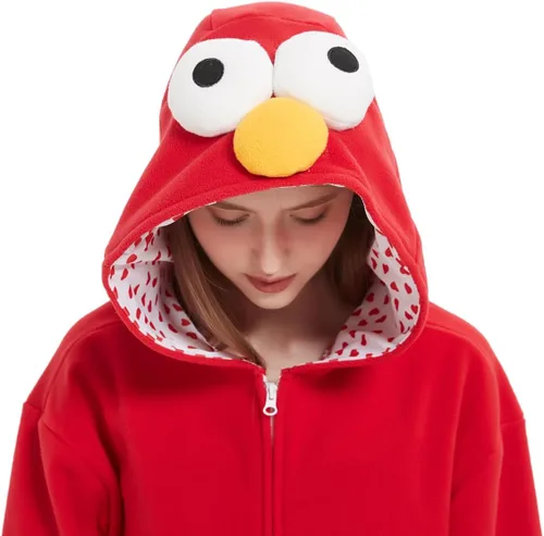 Vista 9 de Disfraz unisex de Halloween para adultos, traje de animal, pijama de una sola pieza