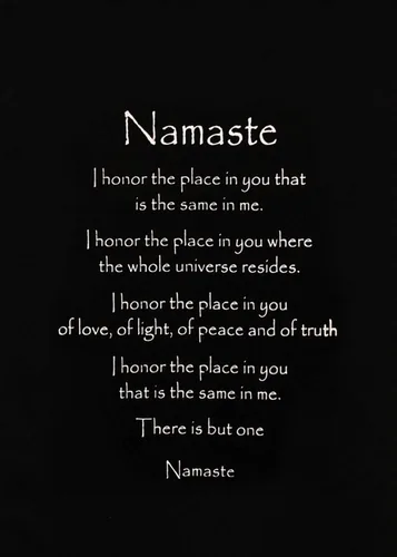 Vista 2 de G6 Collection Decoración inspiradora de pared Namaste, arte de pancarta inspiradora con cita inspiradora, pergamino para colgar en la pared, mensaje