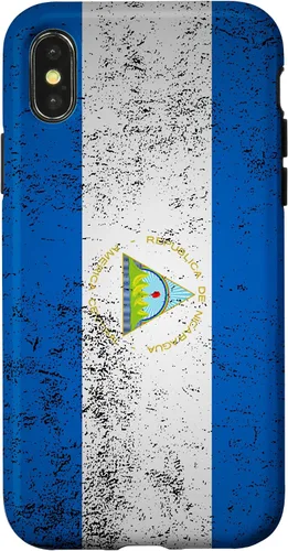 Vista 5 de Funda de regalo para iPhone 17 con diseño de bandera de Nicaragua de Grunge