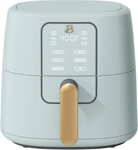 Vista 11 de Freidora de aire digital de 6 cuartos de galón, freidora de aire con pantalla táctil grande con control programable de tiempo y temperatura, Sésamo