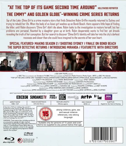Vista 3 de Top of the Lake China Girl Blu-ray 2017