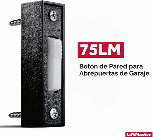 Vista 2 de LiftMaster abridor de puerta de cochera 41A4166 botón iluminado