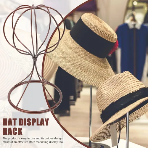 Vista 2 de Zerodeko Soporte de soporte de sombrero de moda Soporte de soporte para peluca de tienda en casa Soporte de exhibición