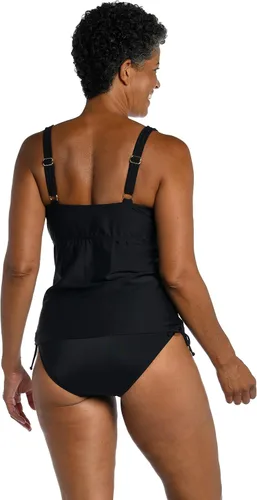 Vista 2 de Shadow Palms Over The Shoulder Shirred Tankini Top - FINAL SALE