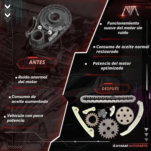 Vista 6 de Juego de cadenas de distribución del motor