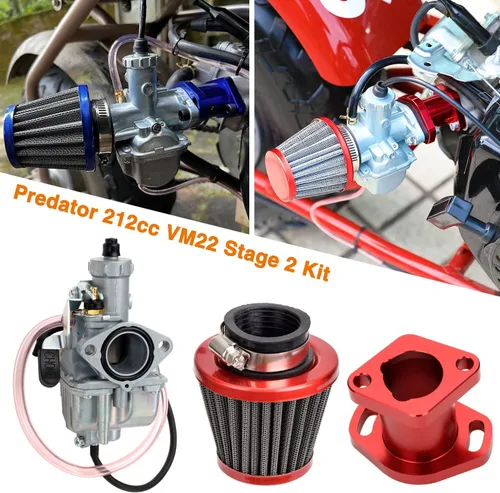 Vista 9 de FVRITO - Carburador de alto rendimiento VM22 de 26 mm para Predator 212cc 196cc Coleman CT200U BT200X Mini Bike KT196 Go Kart GX160 GX200 6.5hp