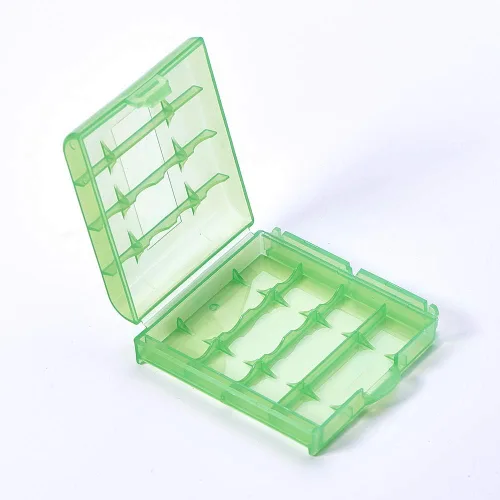 Vista 10 de Fielect Caja del sostenedor del caso del almacenamiento de la batería AA/AAA, color azul, 1pcs
