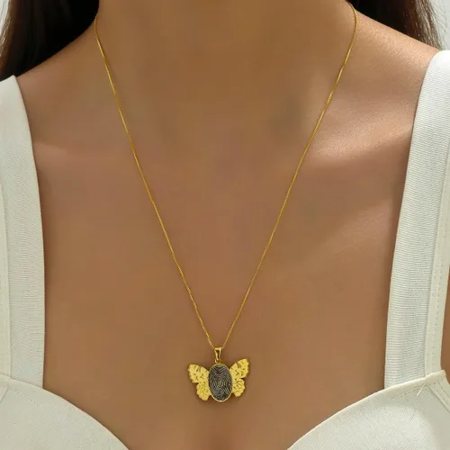 Vista 7 de Collar personalizado con dije de mensaje de escritura a mano, grabado personalizado, collar conmemorativo para mujer, joyería conmemorativa, regalo