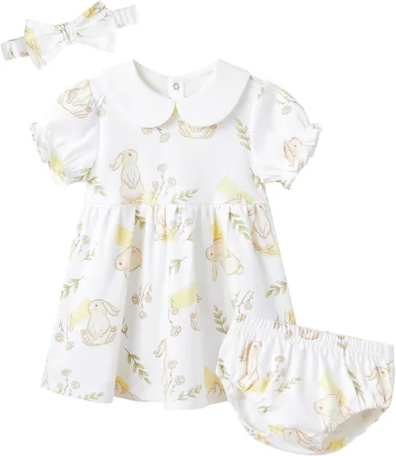 Vista 76 de pureborn Vestido de bebé niña 0-24 meses