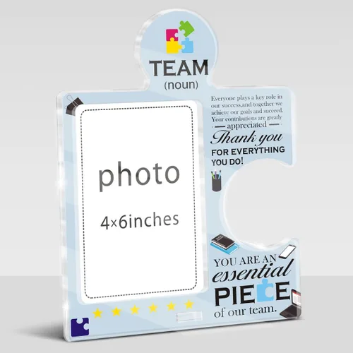 Vista 15 de Regalos de agradecimiento para empleados, marco de fotos de equipo de 4 x 6 pulgadas, regalos de agradecimiento para compañeros de trabajo, regalo
