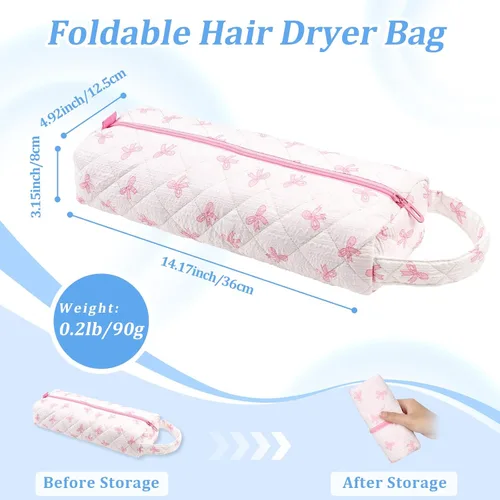 Vista 2 de Bolsa acolchada para secador de pelo, bolsa de viaje para herramientas de pelo La1fen/Sha'rk Flexstyle/Dy'son Airwrap/Super's0nic difusor de Arco