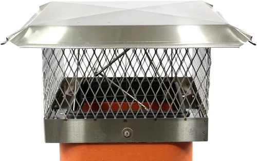 Vista 2 de Energy Top Plus - Amortiguador de perfil bajo adecuado para chimeneas de leña, 13 x 13 pulgadas