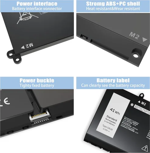 Vista 6 de 41Wh G91J0 JGCCT N9XX Batería de repuesto para Dell Latitude 3520 3420 3320 3330 Inspiron 3510 3511 3515 3525 3530 5310 5410 5418 5510 5515 5518 14