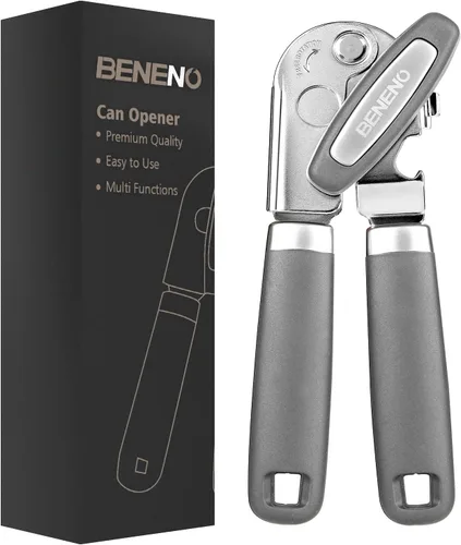 Vista 15 de Beneno Abrelatas Manual de Servicio Pesado con Imán, Hoja de Acero al Carbono Afilada Duradera con Corte Suave, Perilla Grande que Ahorra Esfuerzo