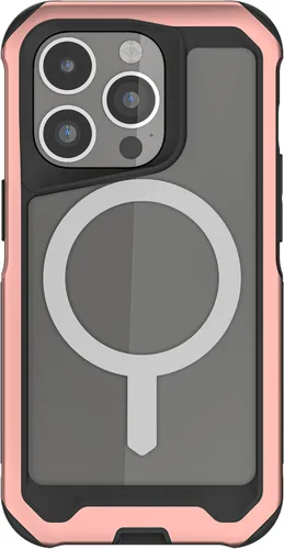 Vista 32 de Ghostek ATOMIC - Funda delgada para Galaxy S21 con parachoques de metal de aluminio y diseño trasero transparente, protección resistente que absorbe
