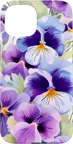 Vista 6 de Pansy Flower Pattern Floral Case for iPhone 17