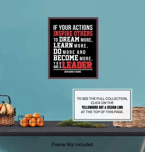 Vista 6 de Decoración artística para pared de oficina de liderazgo, regalo motivacional único para jefe, gerente, líder de equipo, entrenador, profesor, foto