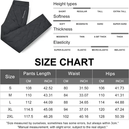 Vista 8 de LBL Leading the Better Life Pantalones de forro polar de invierno para hombre, pantalones deportivos con forro de sherpa, pantalones deportivos