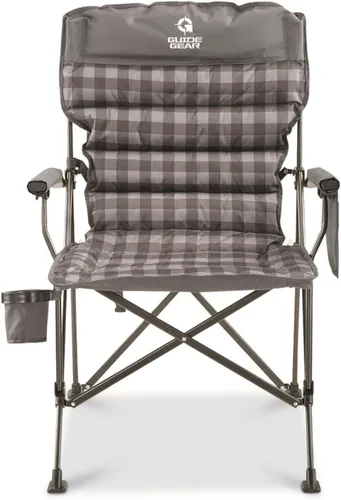 Vista 3 de Guide Gear Silla de campamento acolchada extragrande XL Comfort Mammoth; incluye bolsa de transporte, portátil, plegable, sillas de campamento