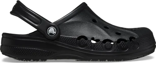 Vista 4 de Crocs Zuecos unisex para adultos Via, zapatos de enfiler para hombres y mujeres Negro